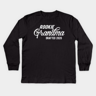 New Grandma - Rookie grandma drafted 2020 Kids Long Sleeve T-Shirt